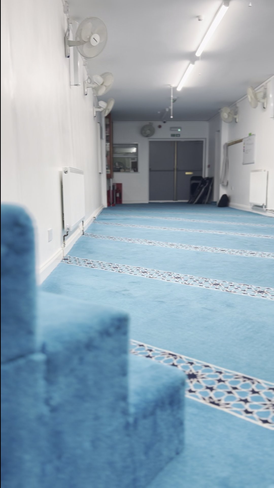 Congregation gathering at Hitchin Mosque