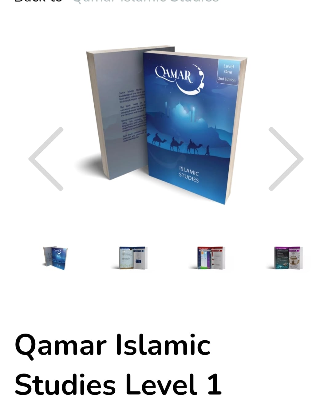 Cover of Qamar Islamic Studies Level 1
